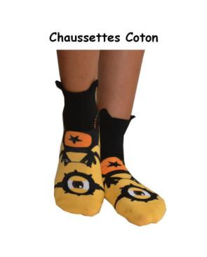 Chaussettes Minions Cyclopes noir