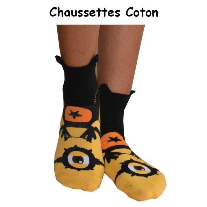 Chaussettes Minions Cyclopes noir
