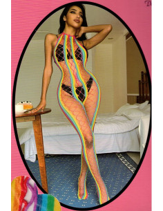 Ensemble-résille-et-croisillon-collant-combi-7101-arc-en-ciel 2