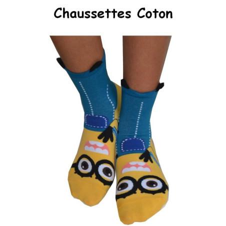 Chaussettes Minion Bricoleur Bleu