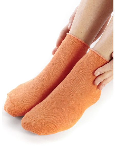 Chaussettes-roulé-fil-de-joie-coton-BIOSO01_orange