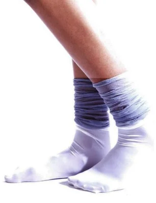 chaussettes-blanches-rebords-lurex-microfibre-argenté