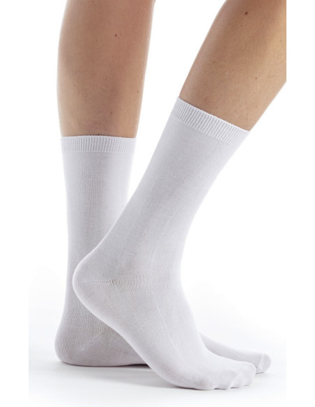Chausettes-dub-bambou-femme-FEBAM01-blanc