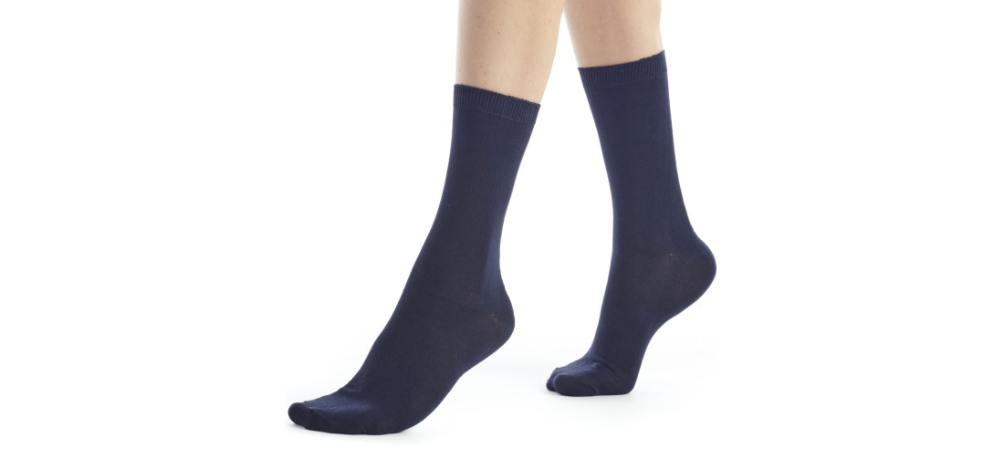Chausettes-dub-bambou-femme-FEBAM01-marine
