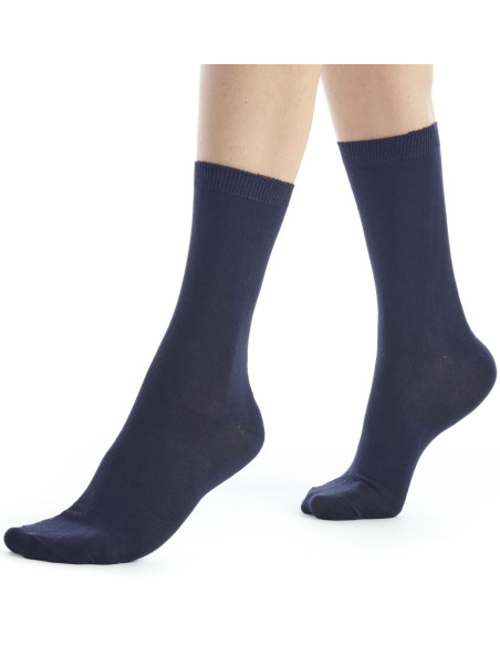 Chausettes-dub-bambou-femme-FEBAM01-marine