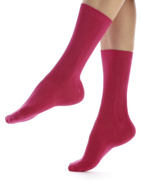 Chausettes-dub-bambou-femme-FEBAM01-fushia