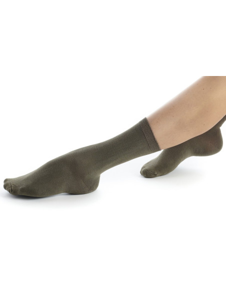 Chausettes-dub-bambou-femme-FEBAM01-kaki