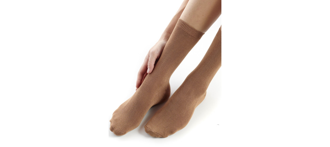 Chausettes-dub-bambou-femme-FEBAM01-camel
