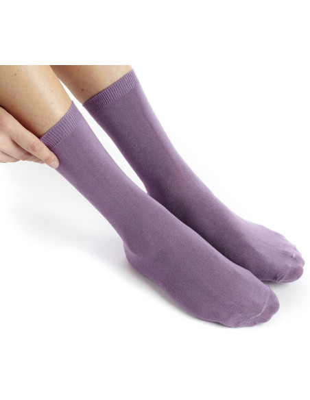 Chausettes-dub-bambou-femme-FEBAM01-lilas