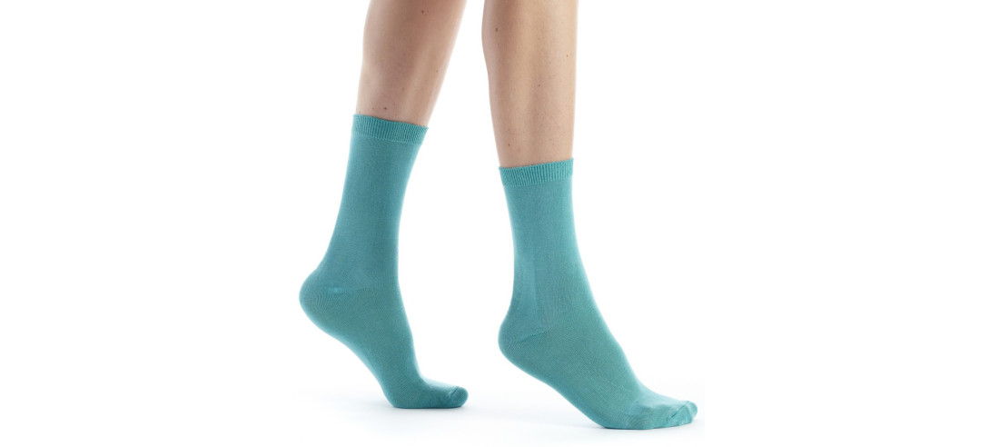 Chausettes-dub-bambou-femme-FEBAM01-turquoise