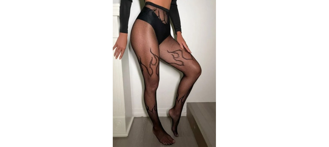 Collant-resille-Pamela-mann-flamme-noire