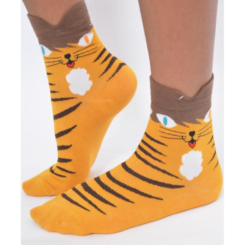 Chaussettes chats à la mode rigolotes
