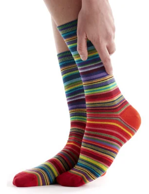 chaussettes-coton-rayures-fines-multi-vert-violet-rouge--fil-de-joie-FILRA04