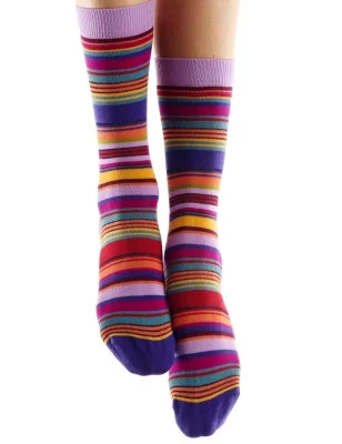 chaussettes-coton-rayures-multi-Ziane-violet-rose-parme-fil-de-joie-FILRA01