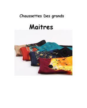  Art socks Chaussettes des maitres  peinture Celebre