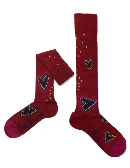 Mi-bas-Berhte aux grands pieds-laine-hiver-coeurs-orfèvre-BAGMB20