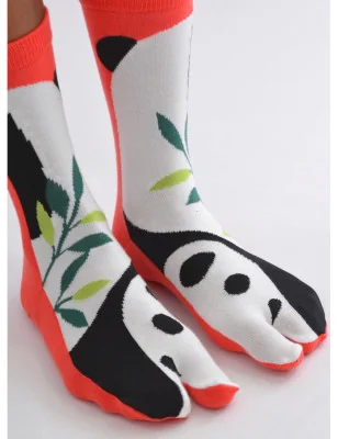 Chaussettes-japonaise-Les-petits-caprices-Pandas-abstraits-profil