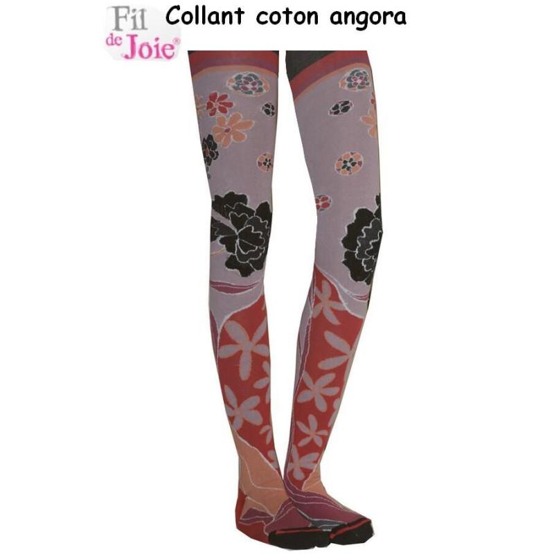 Collant Fil de joie Coton Angora Lotus
