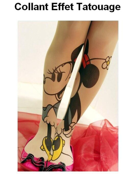Collant Tattoo Minnie Souris