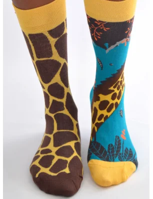 Chaussettes-les-petits-caprices-Girafes-asymétriques-face