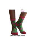 Chaussettes Fil de Joie Prairie roses