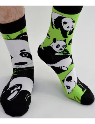 Chaussettes-les-petits-caprices-asymétriques-panda-profil