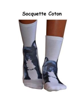 Chaussettes imprimées Pug Rigolos