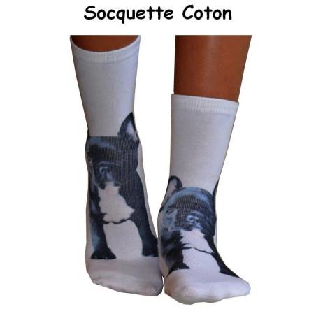 Chaussettes imprimées Pug Rigolos