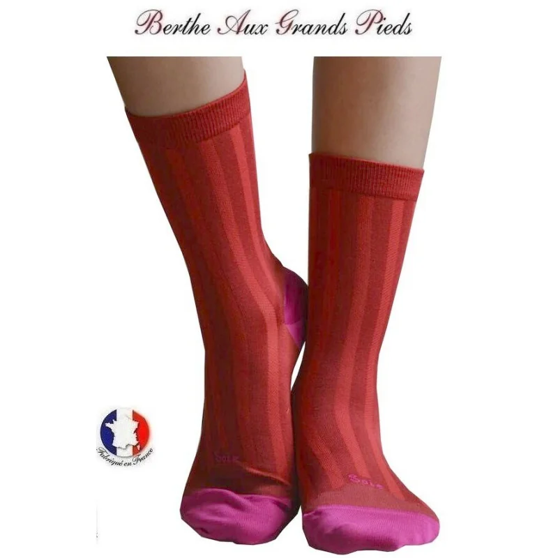 chaussettes-en-soie-Berthe-aux-grands-pieds-rouge-BAMCS1