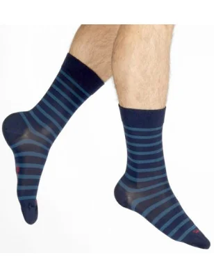 chaussettes-en-soie-Berthe-aux-grands-pieds-homme-BAGSEH-bleu-royal