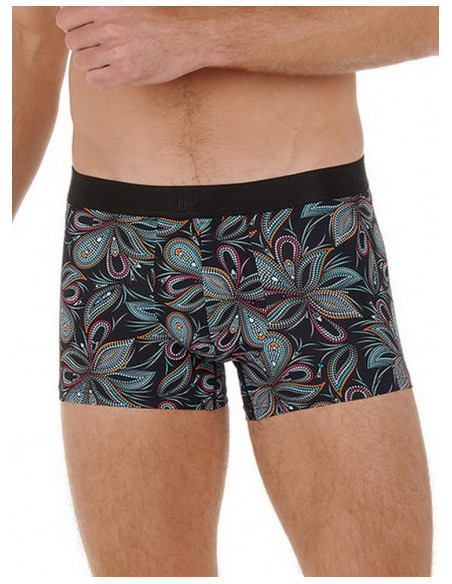Boxer-hom-Mario-microfibre-imprimé-Fleuri-avant