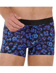 Boxer-hom-will-microfibre-imprimé-bleuet-avant