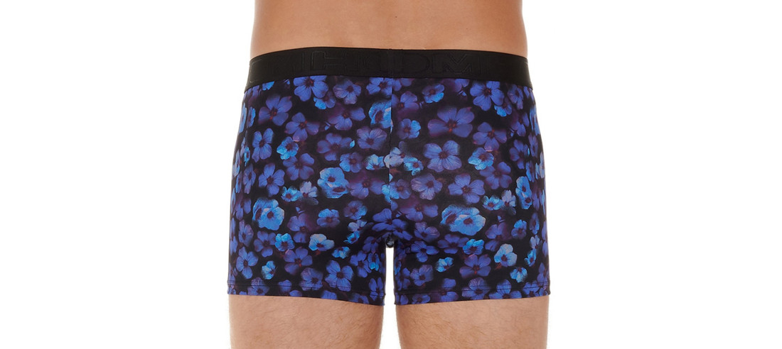 Boxer-hom-will-microfibre-imprimé-bleuet-dos
