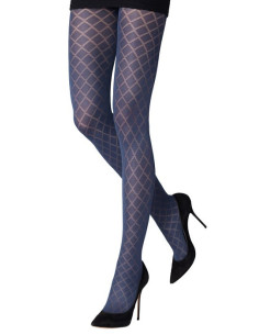 collant-hiver-emilio-cavallini-effet-losange-opaque-bleu-classique