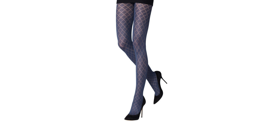 collant-hiver-emilio-cavallini-effet-losange-opaque-bleu-classique