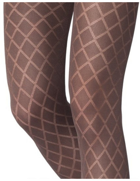 Collant opaque Emilio Cavallini losanges ajouré