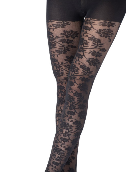 collant-hiver-emilio-cavallini-tulle-fleurs-de-magnolia-noir-détail-avant