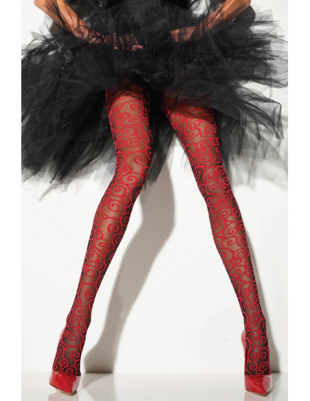 Collant-Girardi-Notting-hill-noir-rouge