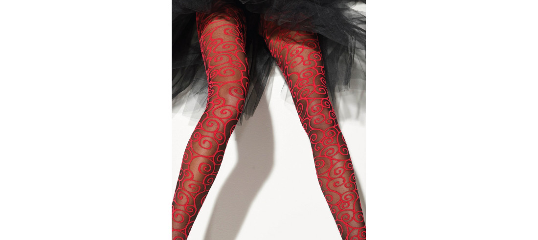 Collant-Girardi-Notting-hill-noir-rouge-détail