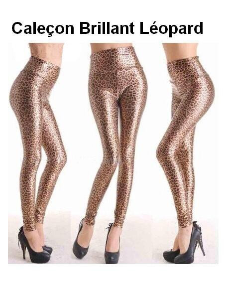 Leggings shiny Léopard 