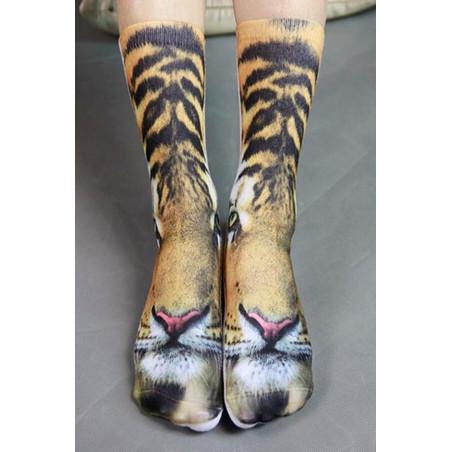 Chaussettes Imprimées Tigre