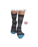Chaussettes Berthe aux grands pieds Homme rayures jean