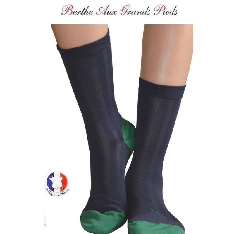 chaussettes Berthe aux grands pieds Soie rayures classiques