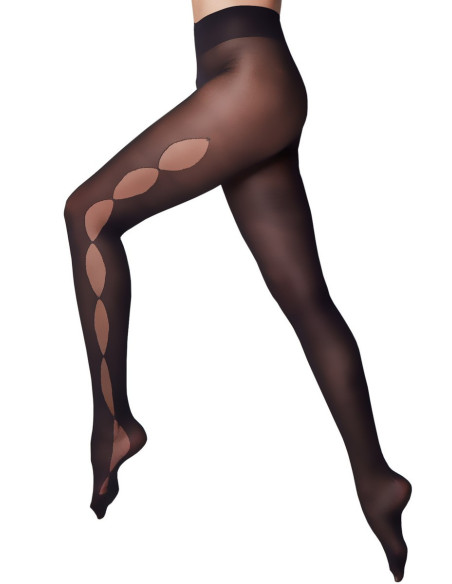 Collant-Le-Bourget-Arlequin-trompe-l-oeil-noir-13F9-complet