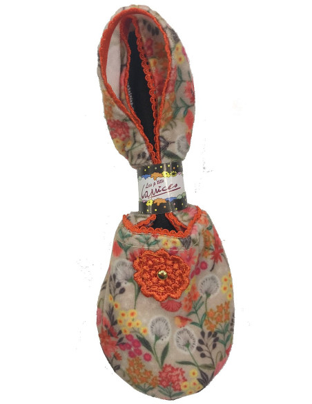 chausson-coréen-polaire-lpc-suki-orange