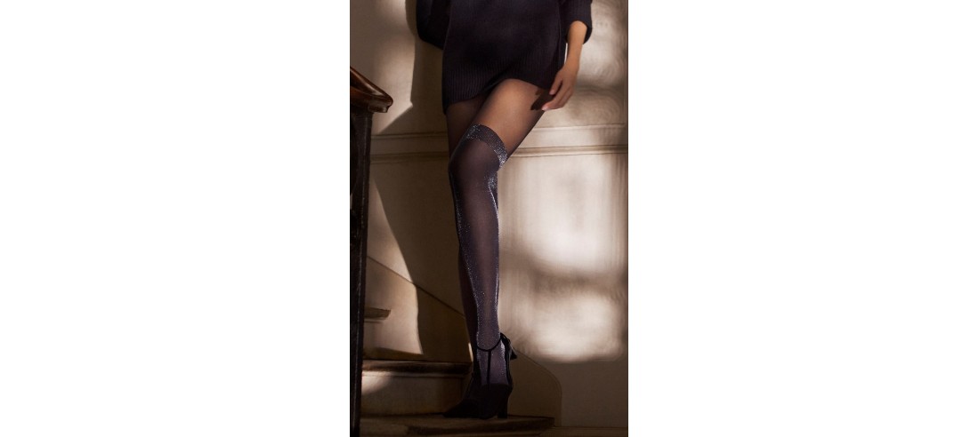 Collant-Le-bourget-effet-cuissarde-revers-lurex-13H3-détail