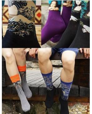  Chaussettes avec tableaux célèbres d illustres artistes  d'art Homme