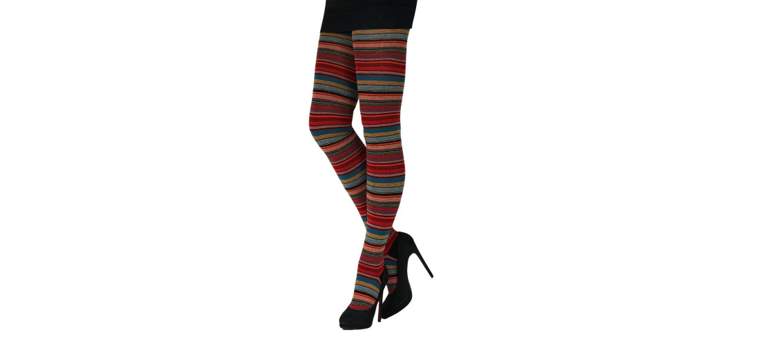 Collant Cronert Coton Bio Fines Rayures