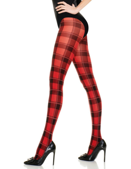 collant-tartan-voilà-rouge-détail