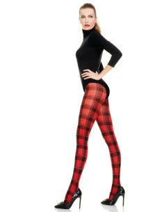 collant-tartan-voilà-rouge-détail 2